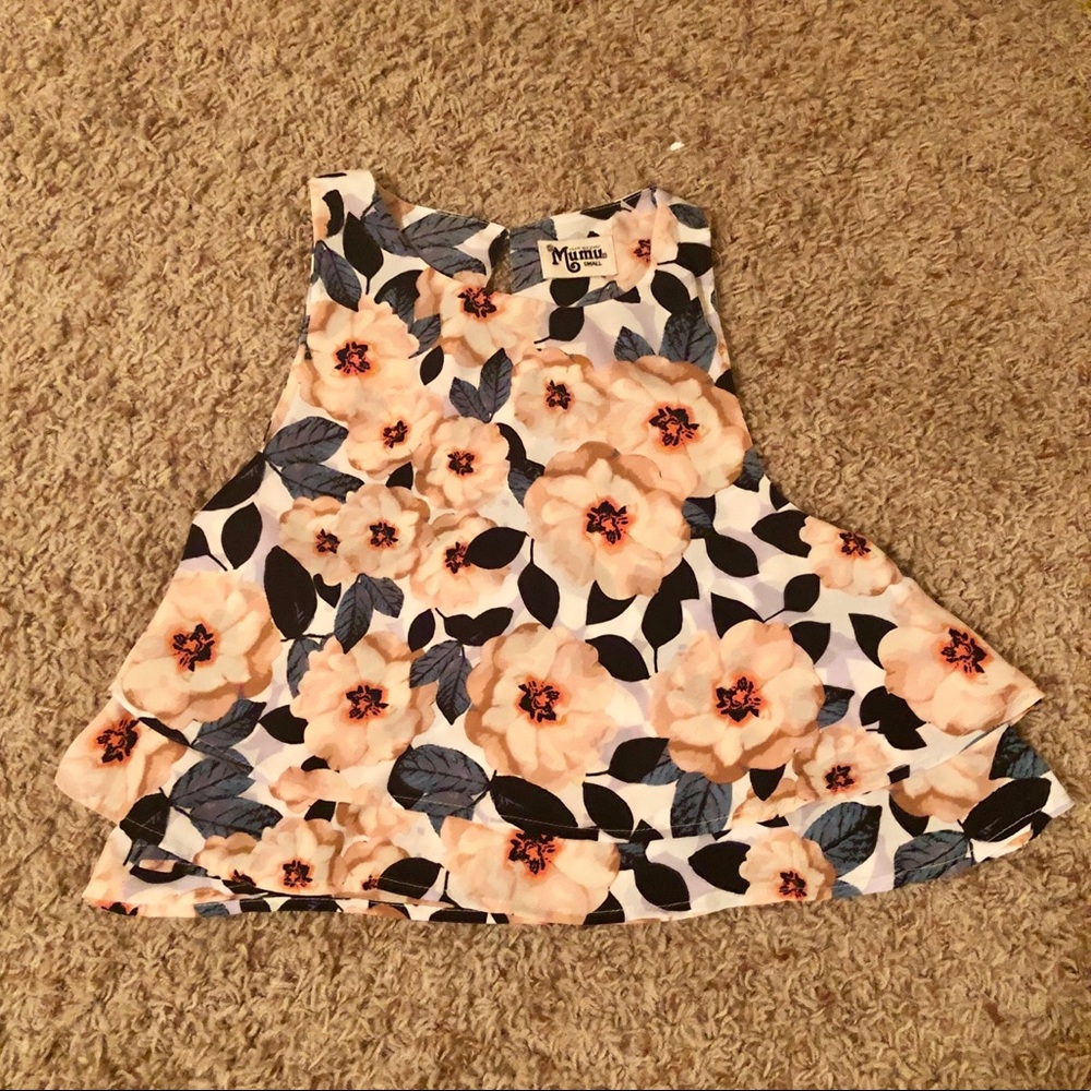 🌸 NWOT SHOW ME YOUR MUMU FLORAL CROP TANK